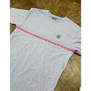 Mens Carhartt Pocket T Shirt Short Sleeve LAVENDER Speckled Size Small Loose Fit